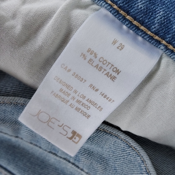 Joe's Denim High Rise Straight Ankle Light Wash Denim Jean Size 29 - Picture 9 of 10